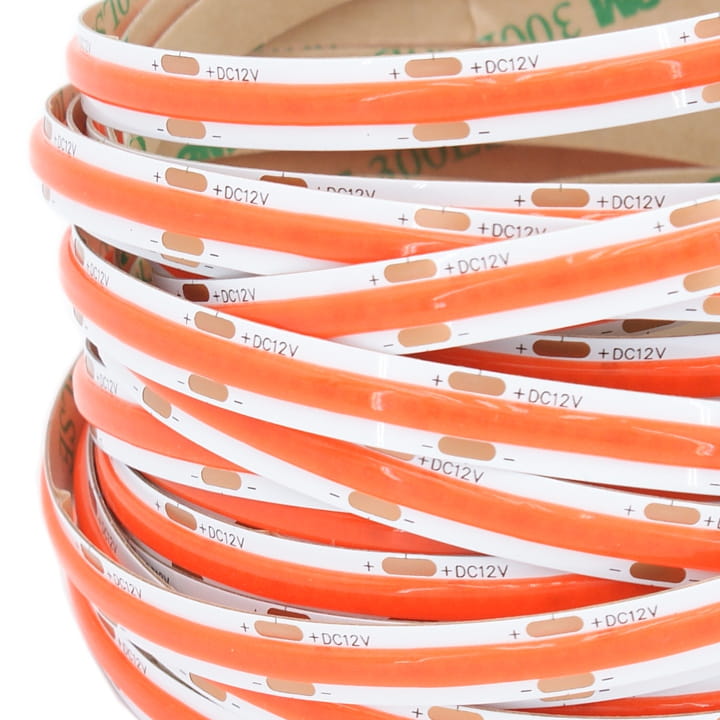 LED pásek COB 12V / 480LED / 9W / RŮŽOVÁ / IP20 / 8mm / PRO+